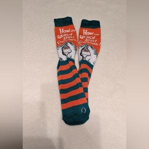 GRINCH Adult Novelty Christmas Crew Socks